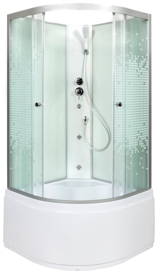 Душевая кабина KABINKA.KZ L910N с гидромассажем (200х100 см), высокий поддон