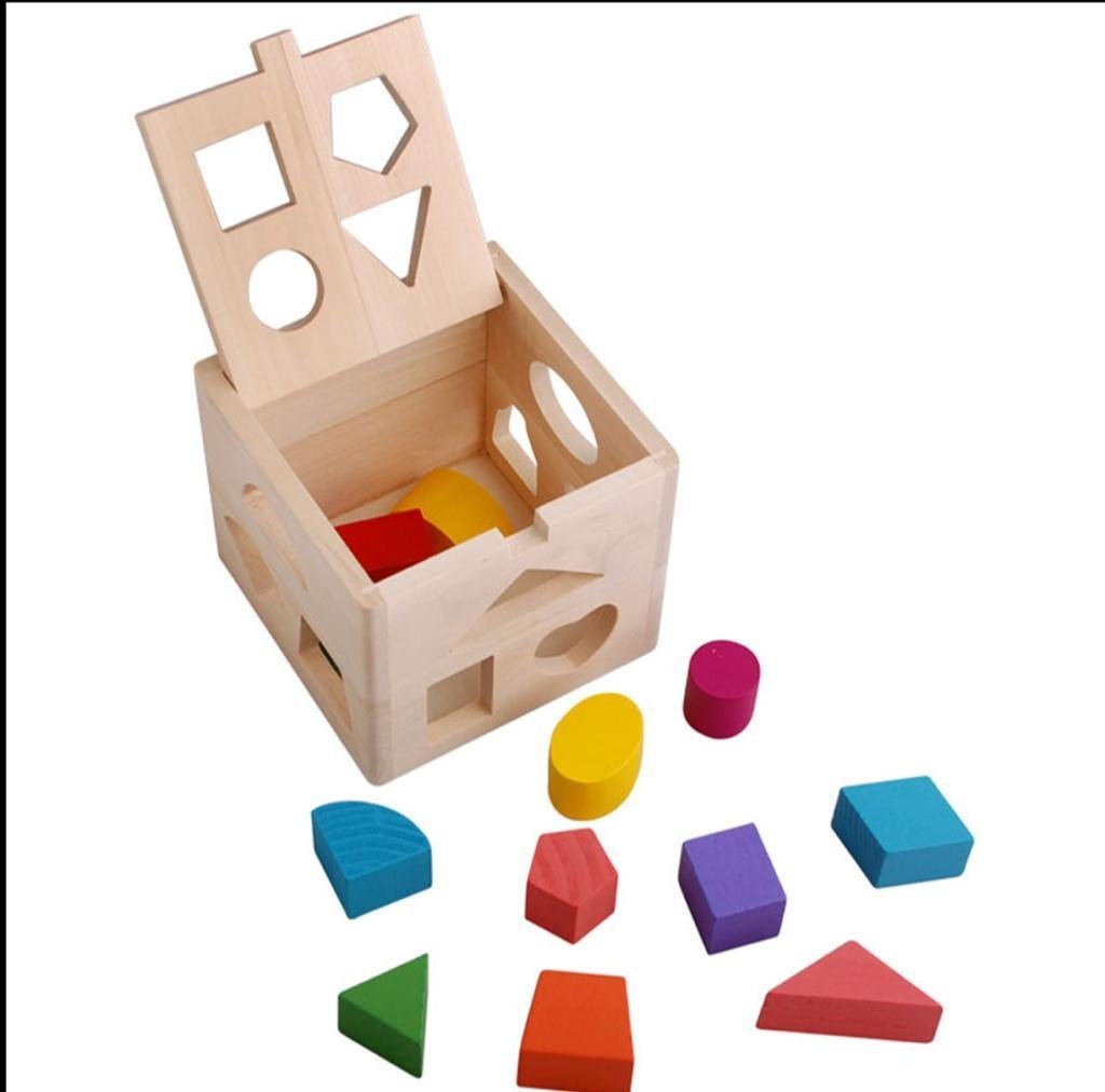 Wooden Toys Логический куб бежевый купить,0