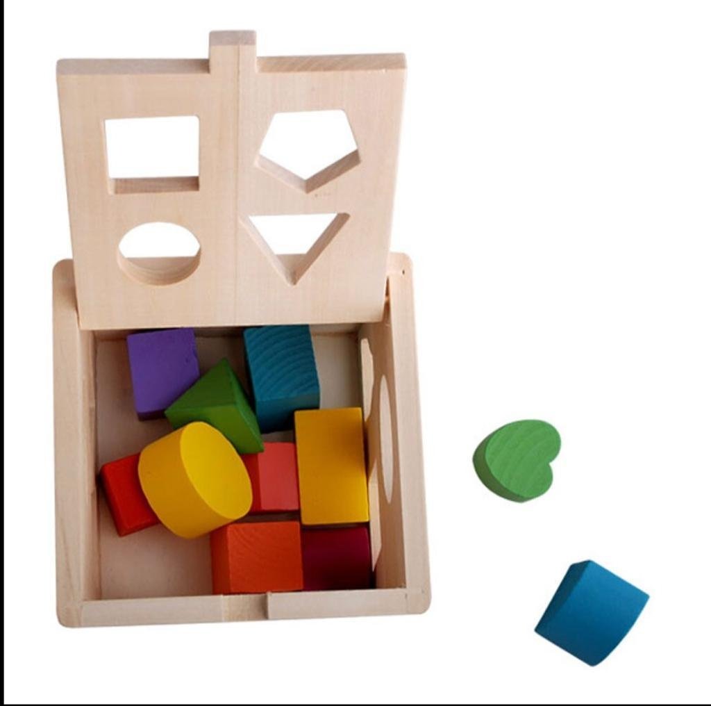 Wooden Toys Логический куб бежевый купить,0