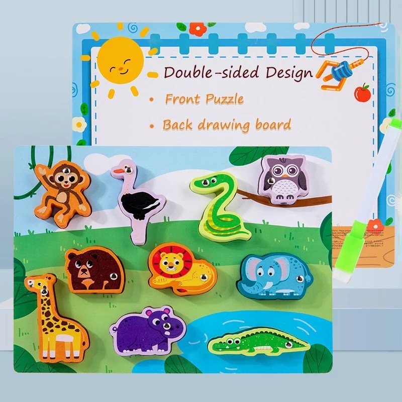 Обучающий набор Wooden Toys Рыбалка 4 в 1 - ForteMarket Обучающий набор Wooden Toys Рыбалка 4 в 1 купить,0