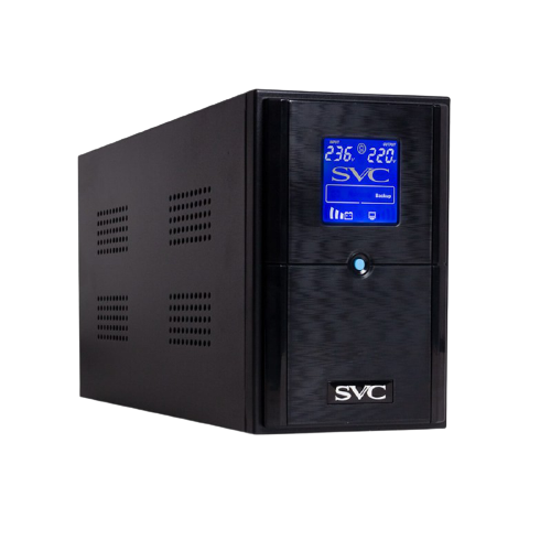 ИБП SVC V-1200-L-LCD черный