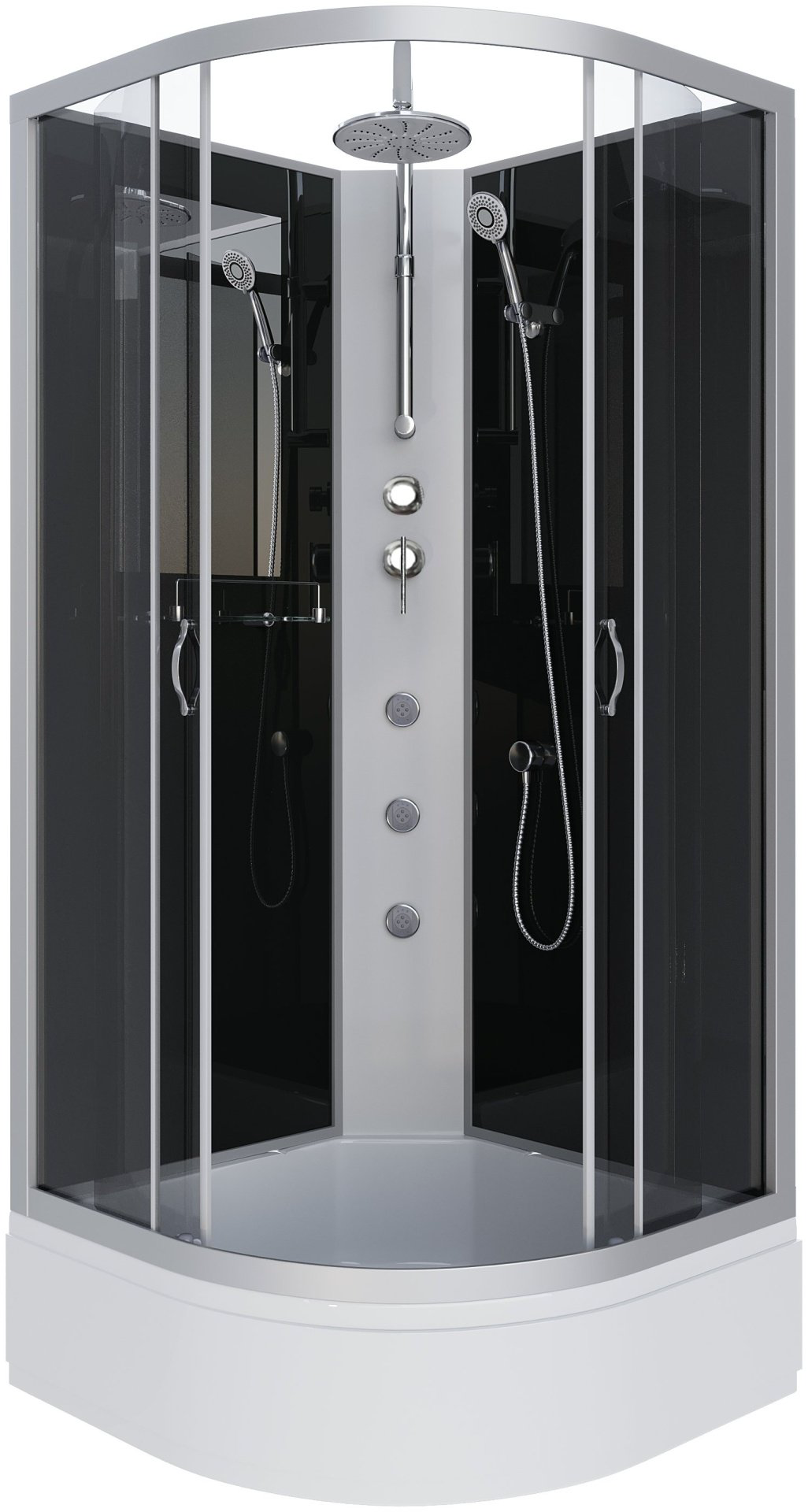 Душевая кабина Niagara NG-3503-14BKTG (210 см х 80 см), средний поддон купить,NaN