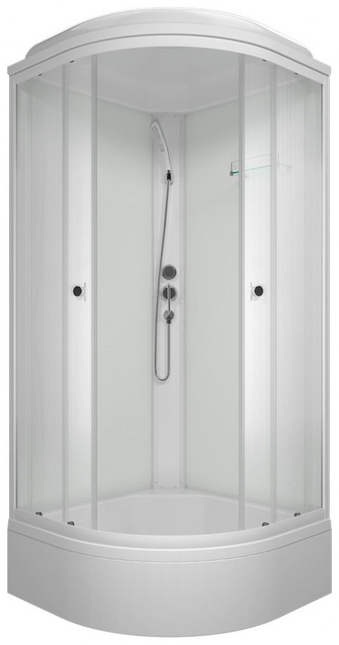 Душевая кабина KABINKA.KZ &#34;Лайт 90*90 В&#34; (231.5х90 см), средний поддон