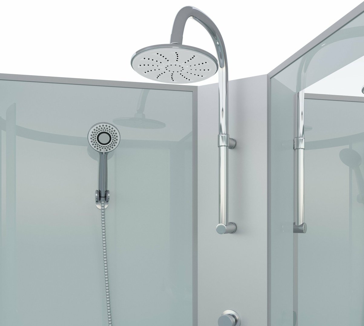 Душевая кабина Niagara NG-43085-14QBKTG (215 см х 100 см), низкий поддон