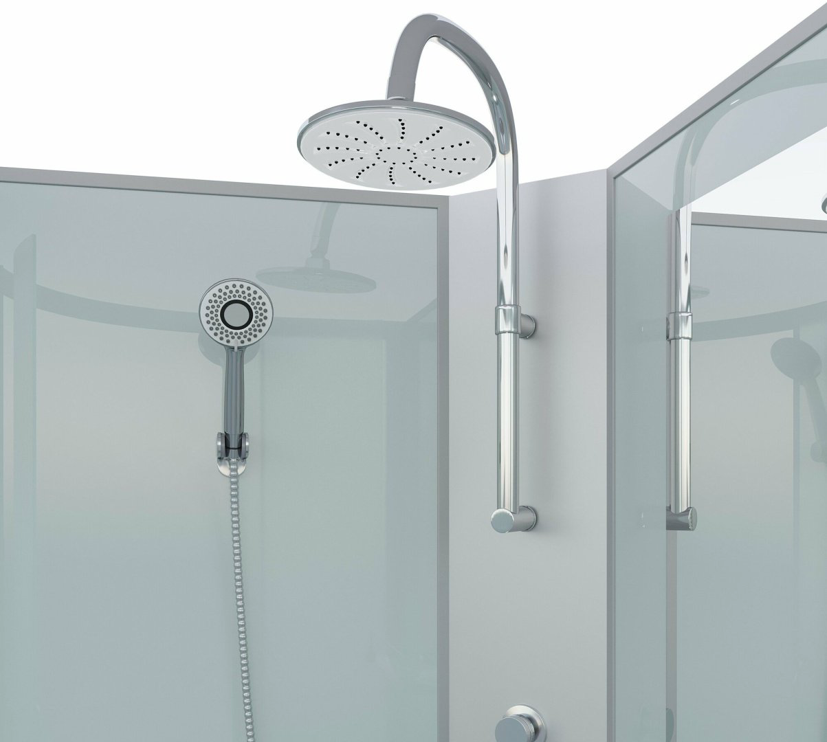 Душевая кабина Niagara NG-43085-14QBKTG (215 см х 100 см), низкий поддон купить,NaN