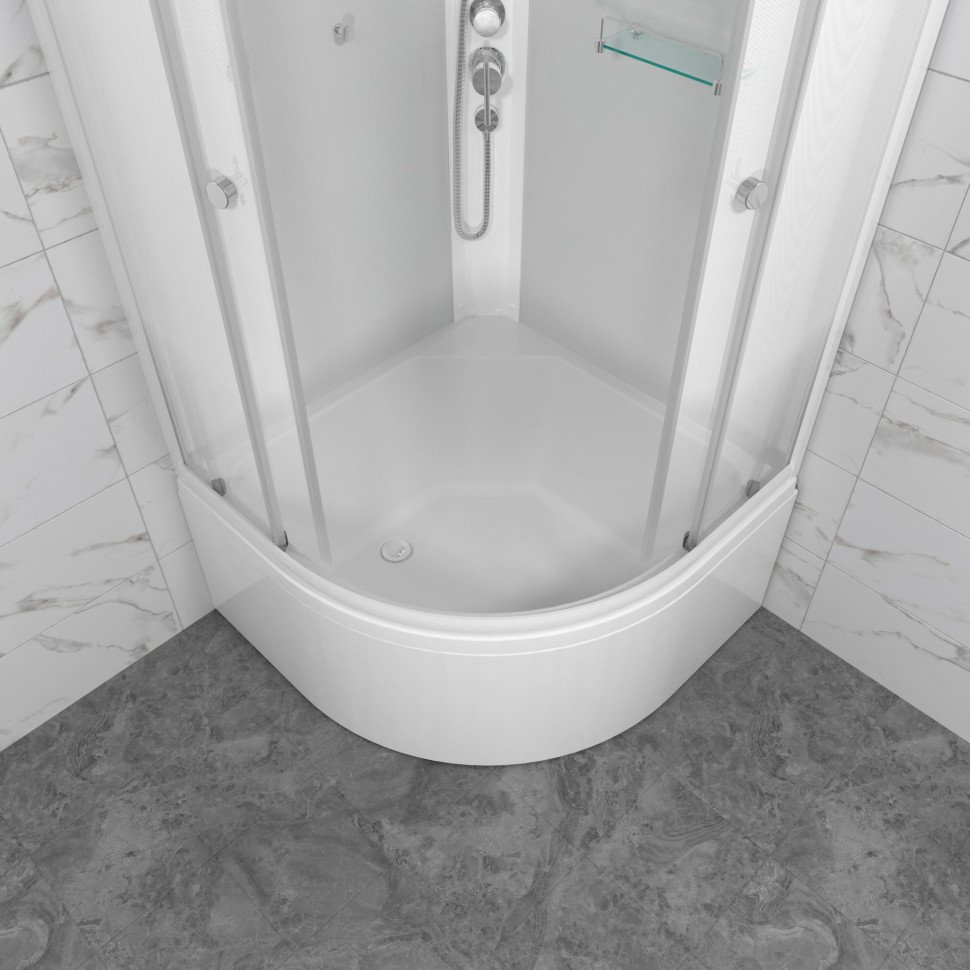 Душевая кабина KABINKA.KZ &#34;Лайт 90*90 Б&#34; (218.5х90 см), высокий поддон