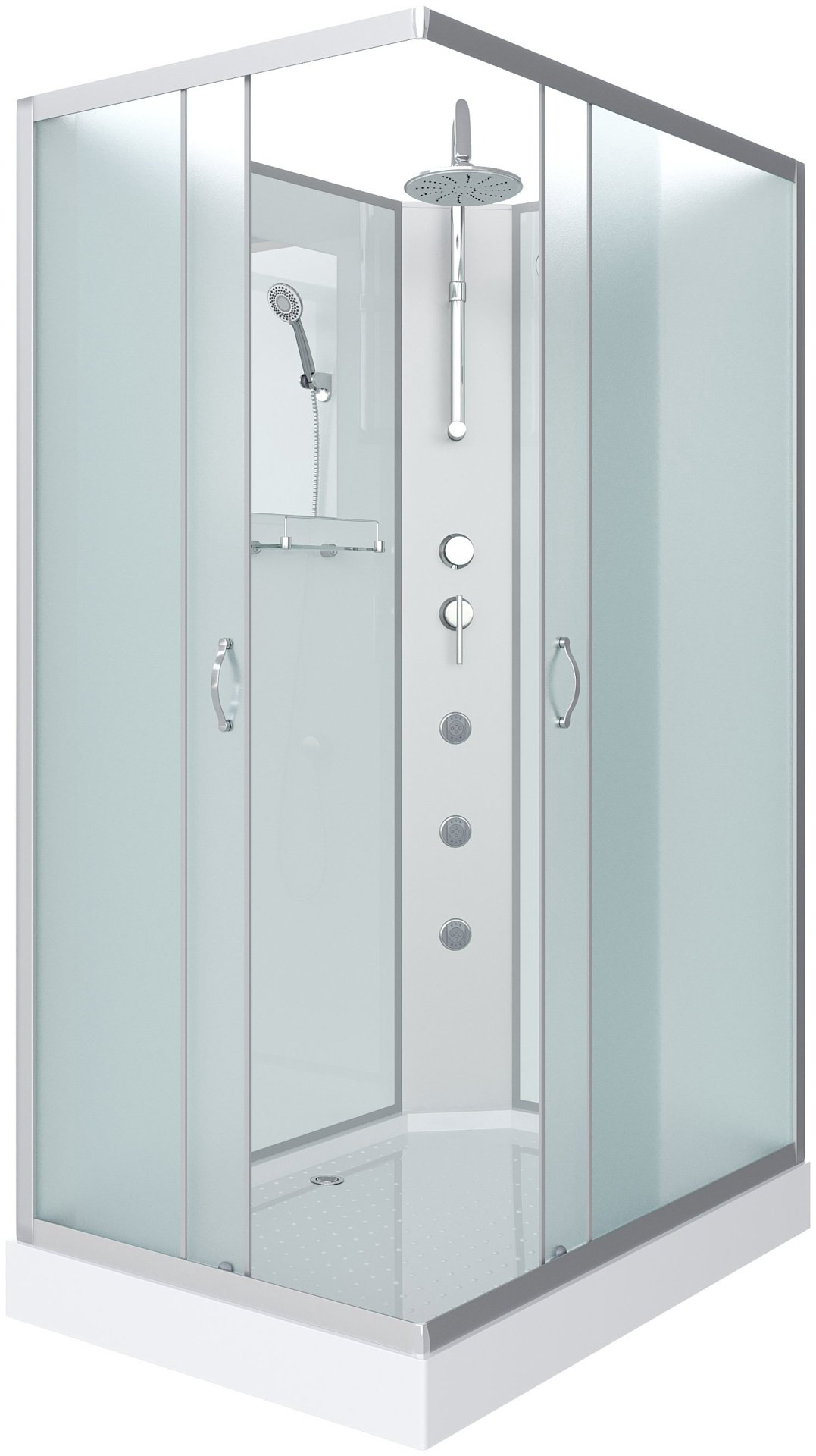 Душевая кабина Niagara NG-43285-14QBKTG (215 см х 120 см), низкий поддон купить,NaN