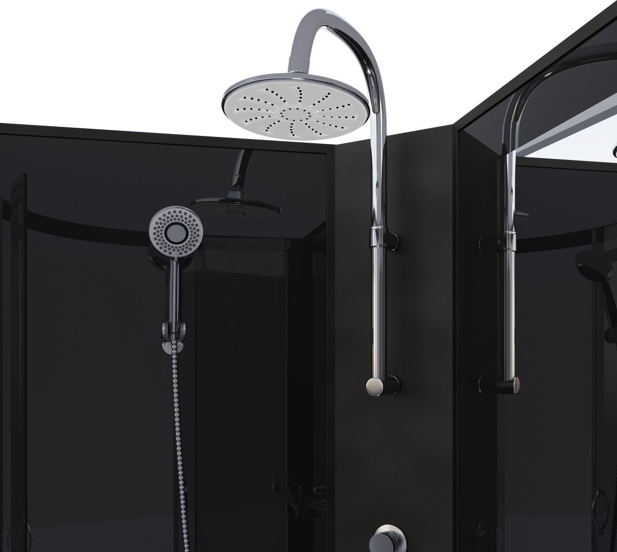 Душевая кабина Niagara NG-43285-14QBKTG (215 см х 120 см), низкий поддон купить,0