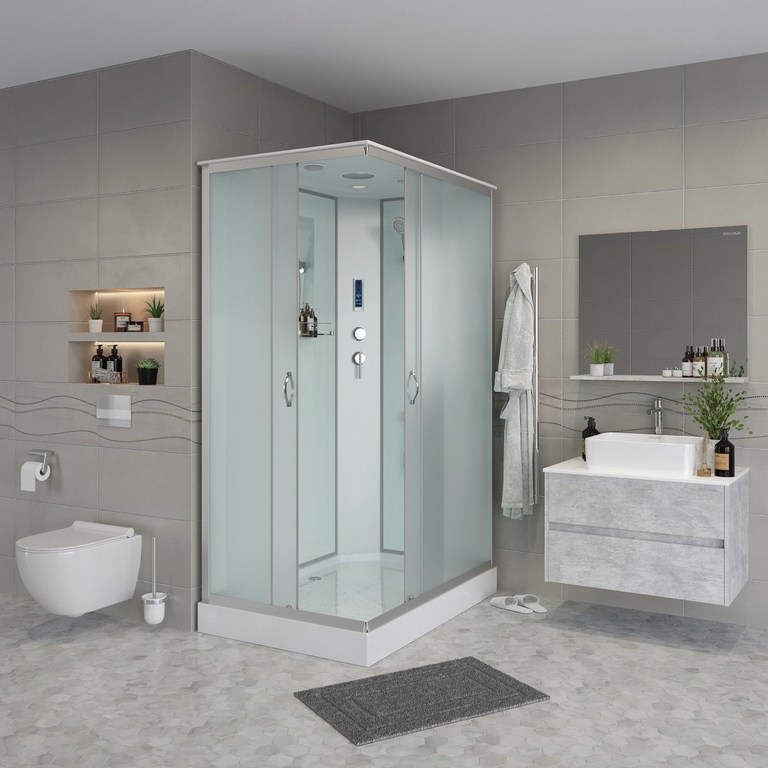 Душевая кабина Niagara NG-43185-14QP (215 см х 110 см), низкий поддон купить,NaN