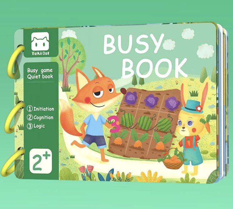 Книжка-игрушка Toki Cat Busy book