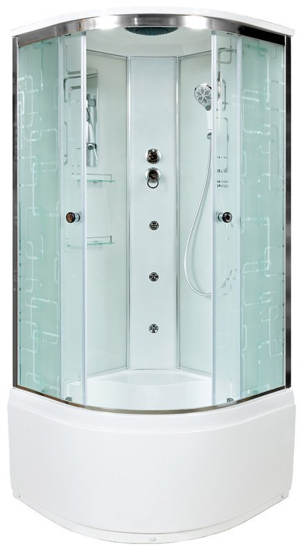 Душевая кабина KABINKA.KZ EM4510 с гидромассажем (220х100 см), высокий поддон - ForteMarket Душевая кабина KABINKA.KZ EM4510 с гидромассажем (220х100 см), высокий поддон купить,0