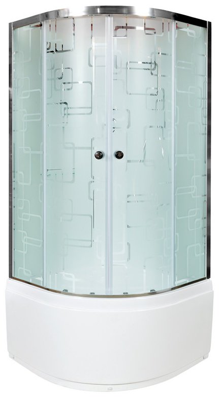 Душевая кабина KABINKA.KZ EM4510N с гидромассажем (208х100 см), высокий поддон