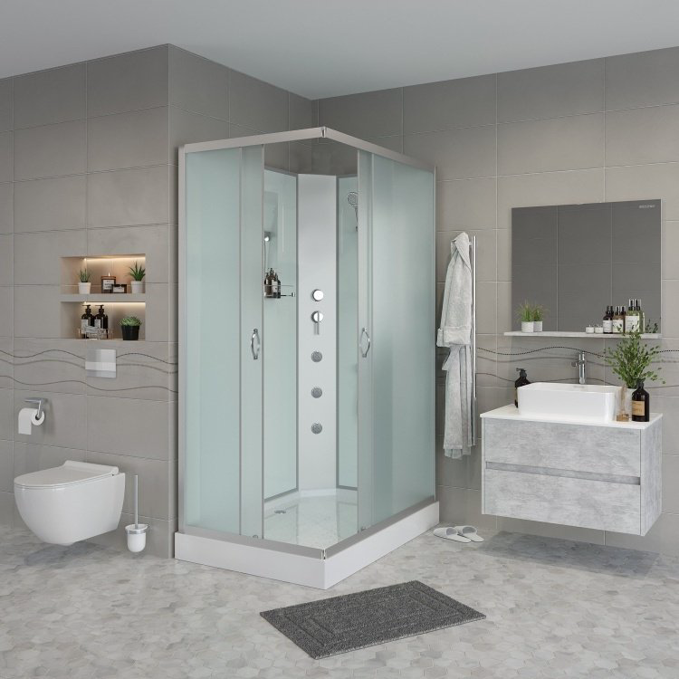 Душевая кабина Niagara NG-43975-14QBKG (200 см х 90 см), низкий поддон купить,NaN
