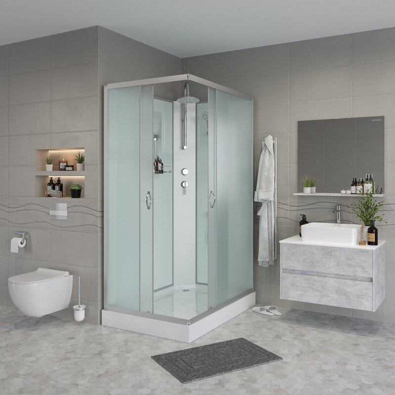 Душевая кабина Niagara NG-43975-14QBKT (210 см х 90 см), низкий поддон