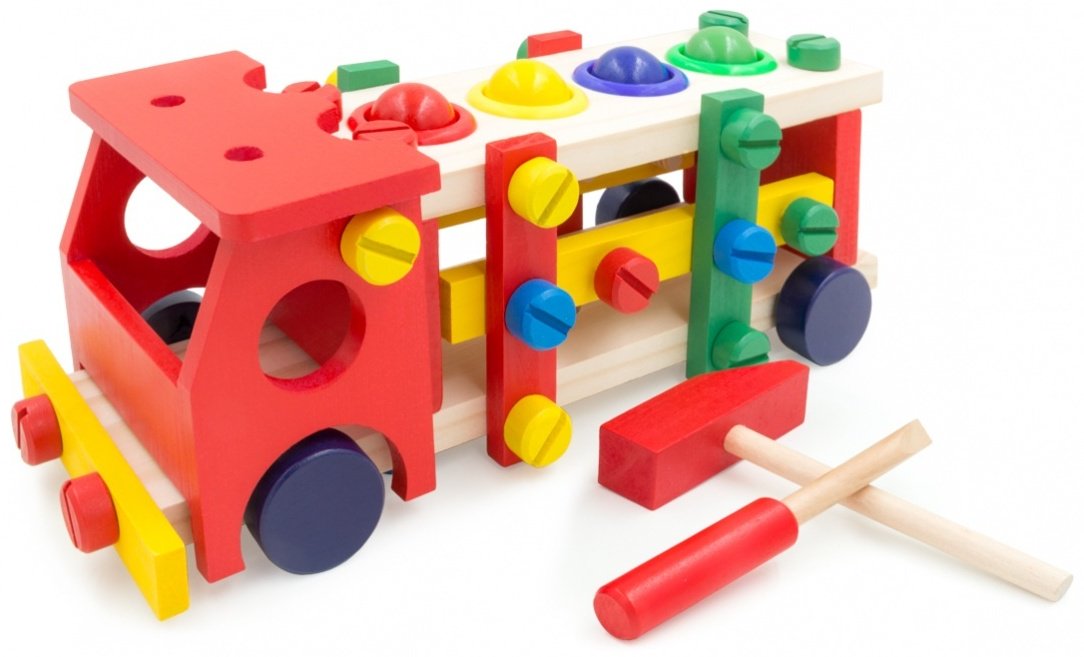 Wood toys Деревянный конструктор Гайка Отвертка Ключ
