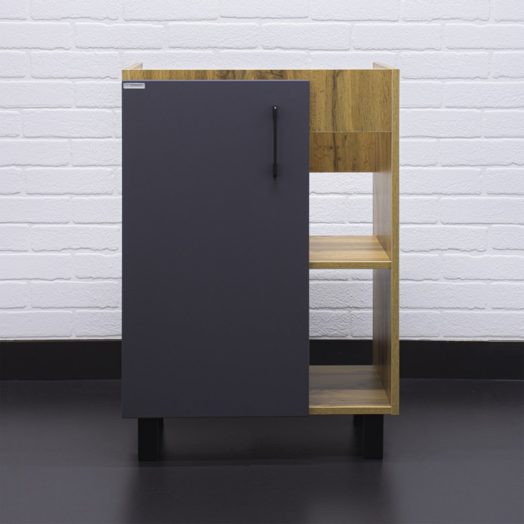 Тумба с раковиной Kabinka.kz Байтерек 57x82x40см коричнево-графитовый купить,NaN