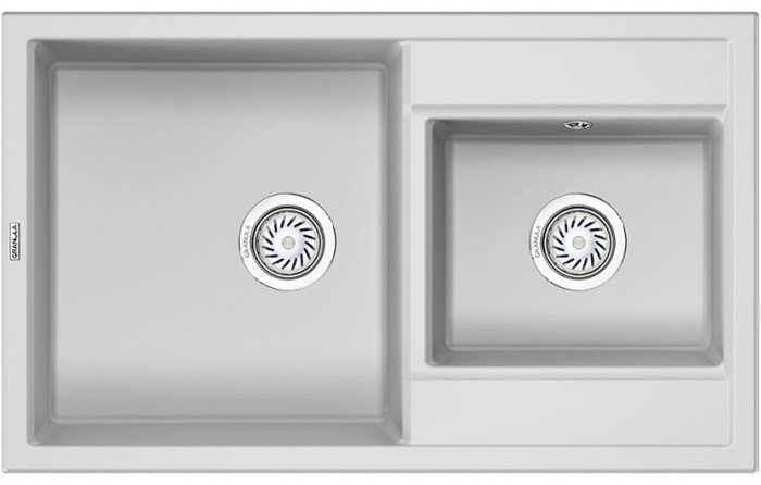 Кухонная мойка GRANULA 8201 врезная 82х50х19.5 см, кварцевый песок