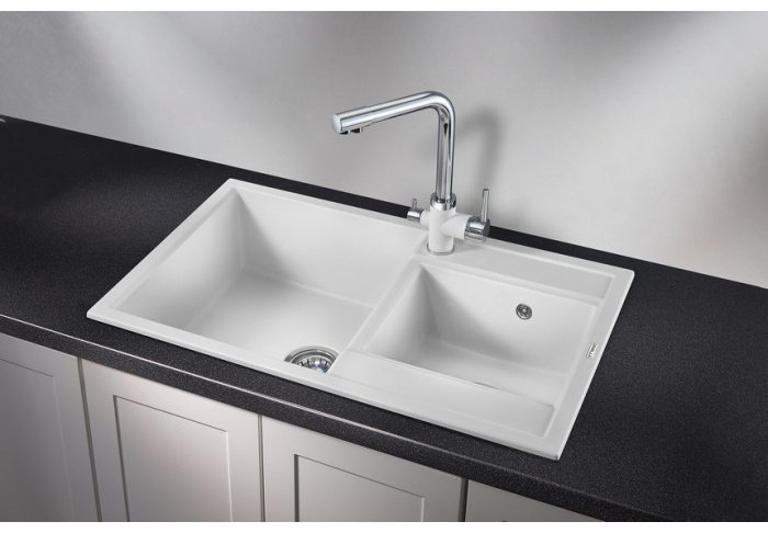 Кухонная мойка GRANULA 8201 врезная 82х50х19.5 см, кварцевый песок