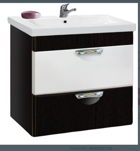 Тумба с раковиной Vako Ника FEST 60, 60x50x34 см, белый