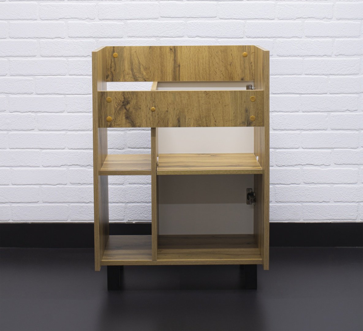Тумба с раковиной Kabinka.kz Байтерек 57x82x40см коричнево-графитовый купить,NaN