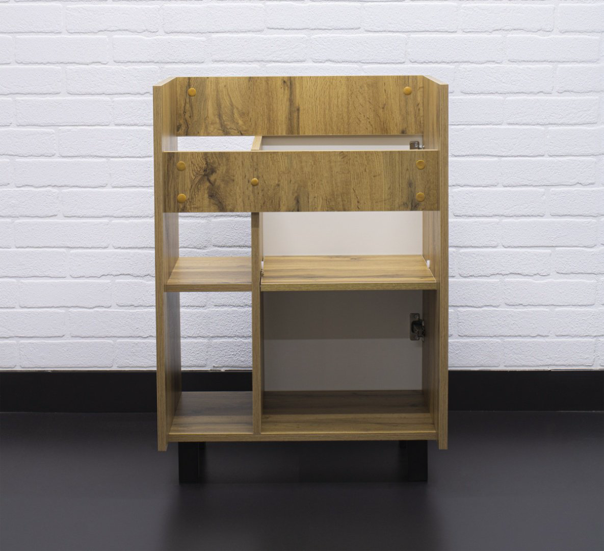 Тумба с раковиной Kabinka.kz Байтерек 57x82x40см коричнево-графитовый купить,NaN
