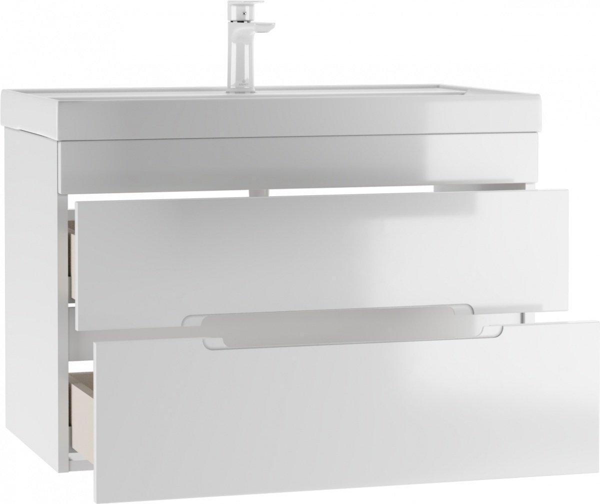 Тумба с раковиной KABINKA.KZ Байтерек, 77.6x52x43.6 см, белый