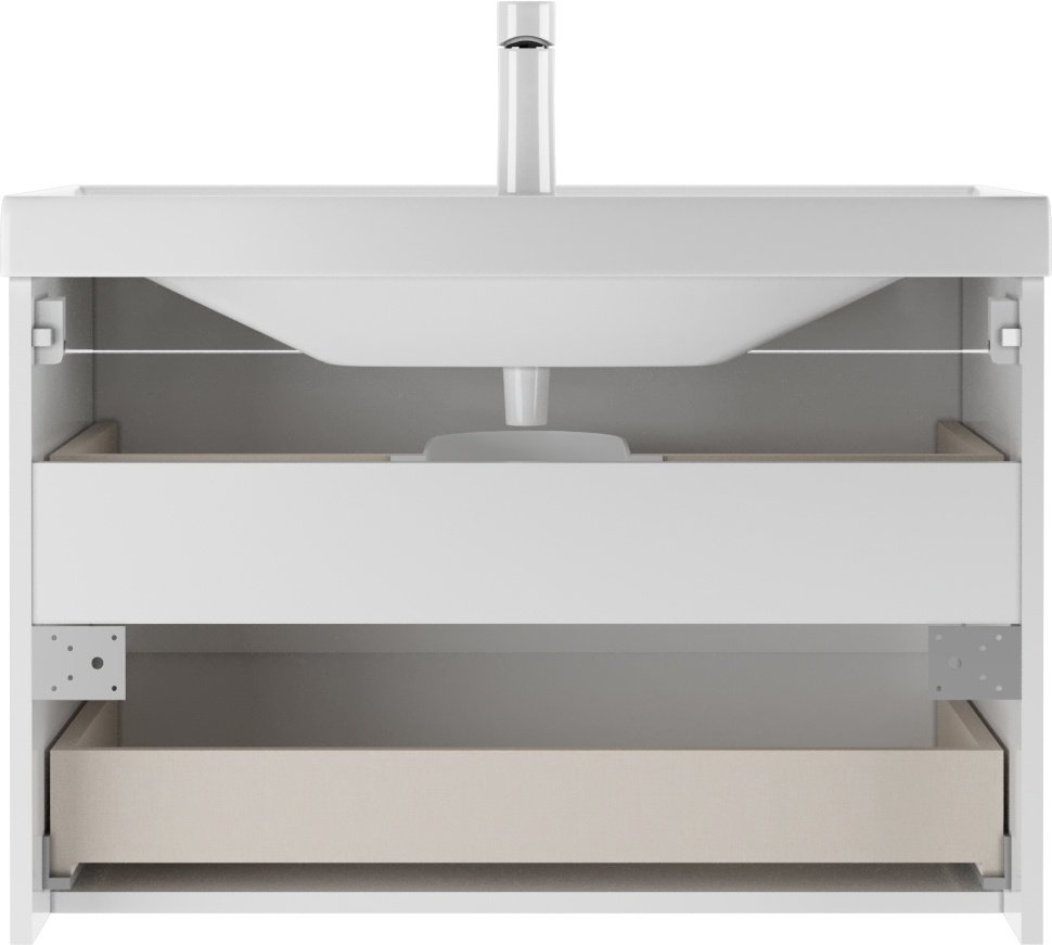 Тумба с раковиной KABINKA.KZ Байтерек, 77.6x52x43.6 см, белый