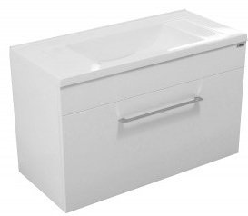 Тумба с раковиной KABINKA.KZ Elin, 80x48x36.6 см, белый