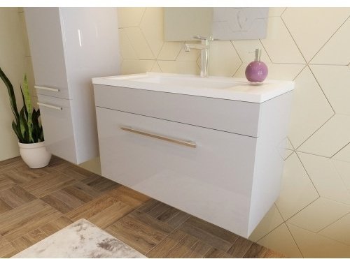 Тумба с раковиной KABINKA.KZ Elin, 80x48x36.6 см, белый