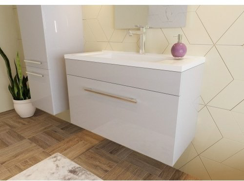 Тумба с раковиной Kabinka.kz Elin 80x48x36.6см белый купить,NaN