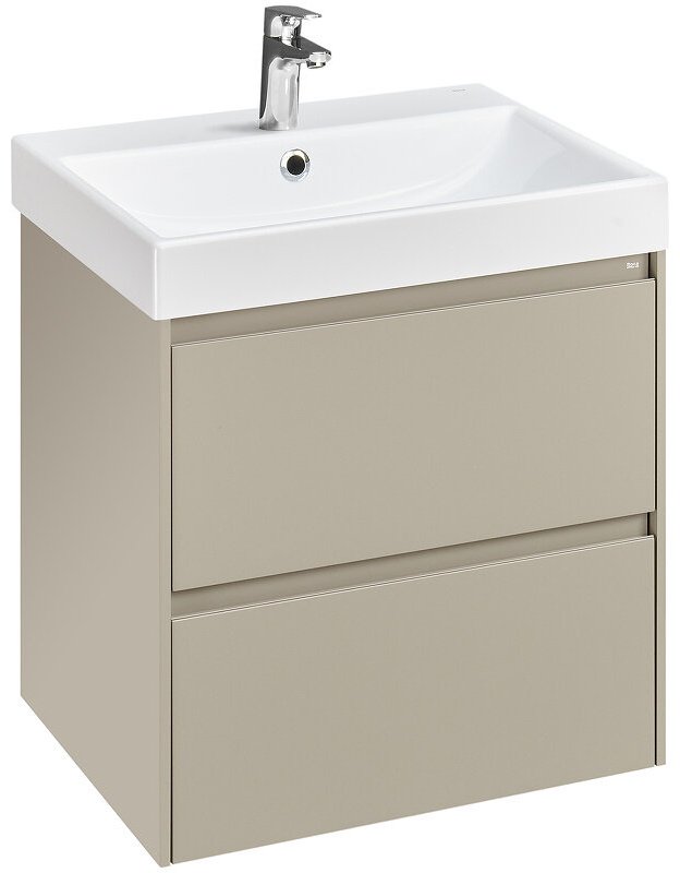 Тумба с раковиной Roca A857613510, 60x64.5x46 см, бежевый