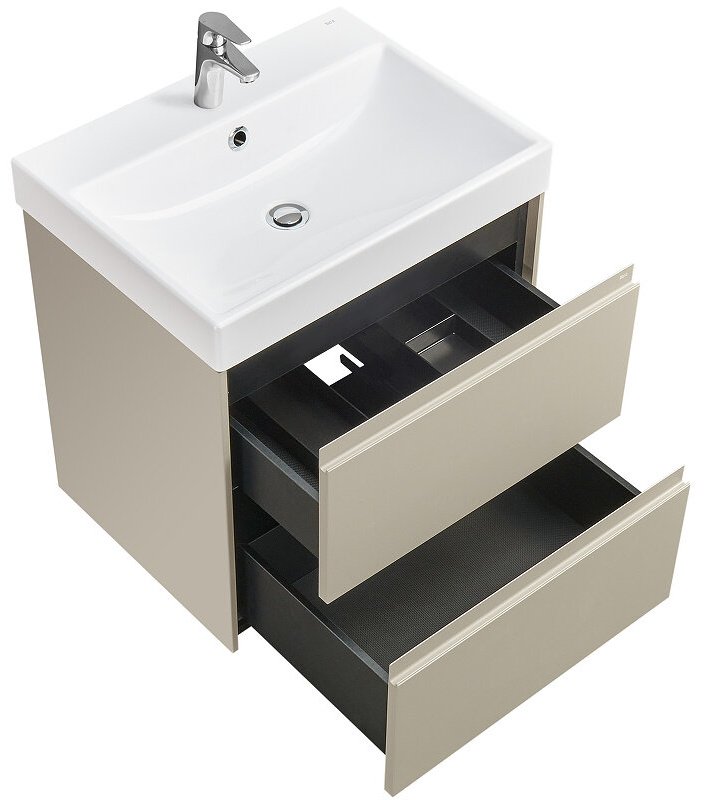 Тумба с раковиной Roca A857613510, 60x64.5x46 см, бежевый