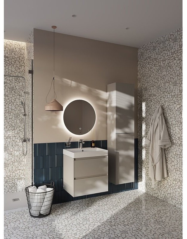 Тумба с раковиной Roca A857613510, 60x64.5x46 см, бежевый