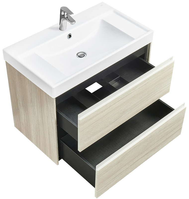 Тумба с раковиной Roca A857630512, 80x64.5x46 см, светло-коричневый