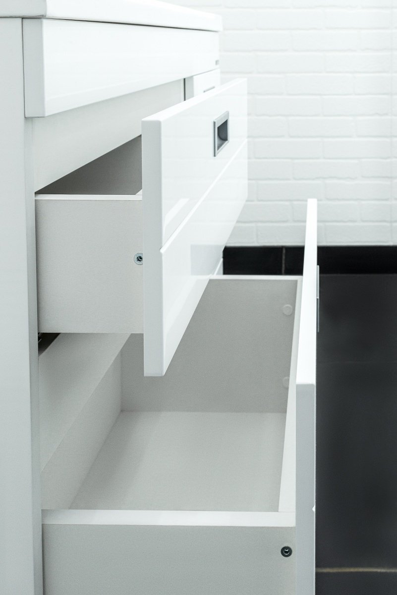 Тумба с раковиной KABINKA.KZ "Elen 90" Cube, 88.1x82x43.8 см, белый купить,NaN