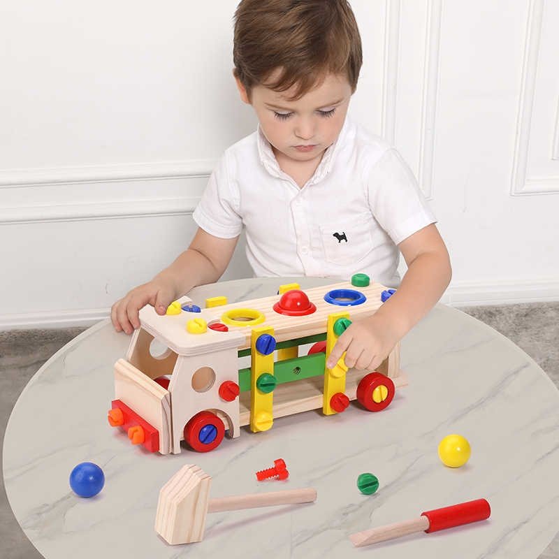 Wooden Toys Машина-конструктор стучалка SK245 купить,0
