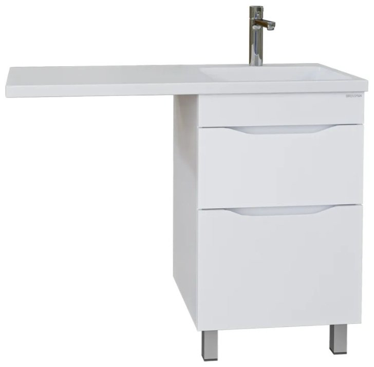 Тумба с раковиной Grossman Вилар 126011 57x86x48см белый купить,NaN