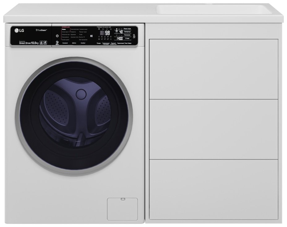 Тумба с раковиной Brevita GRA-01060-023Я 60x85.7x46см белый купить,NaN