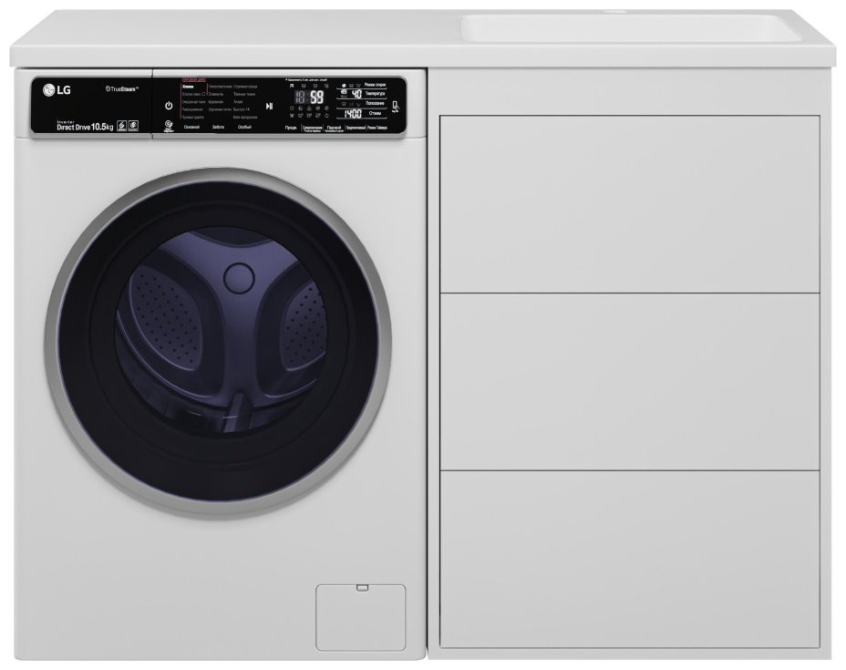 Тумба с раковиной Brevita GRA-01060-023Я 60x85.7x46см белый купить,NaN