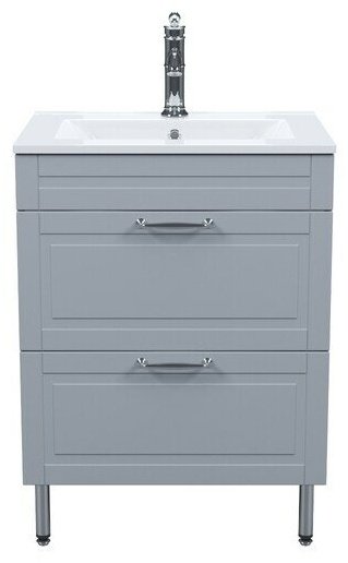 Тумба с раковиной IDDIS OXF60L0i95K, 60x66x45.5 см, синий