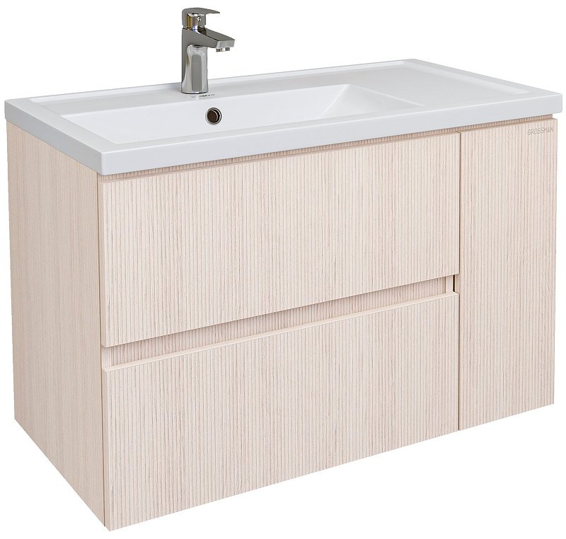 Тумба с раковиной Grossman 2080141, 76.5x53x44.4 см, светло-коричневый