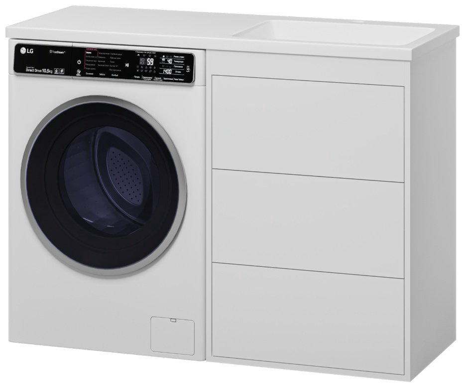 Тумба с раковиной Brevita GRA-01060-023Я 60x85.7x46см белый купить,NaN