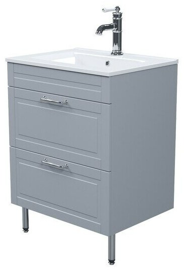 Тумба с раковиной Iddis OXF60L0i95K 60x66x45.5см синий купить,NaN
