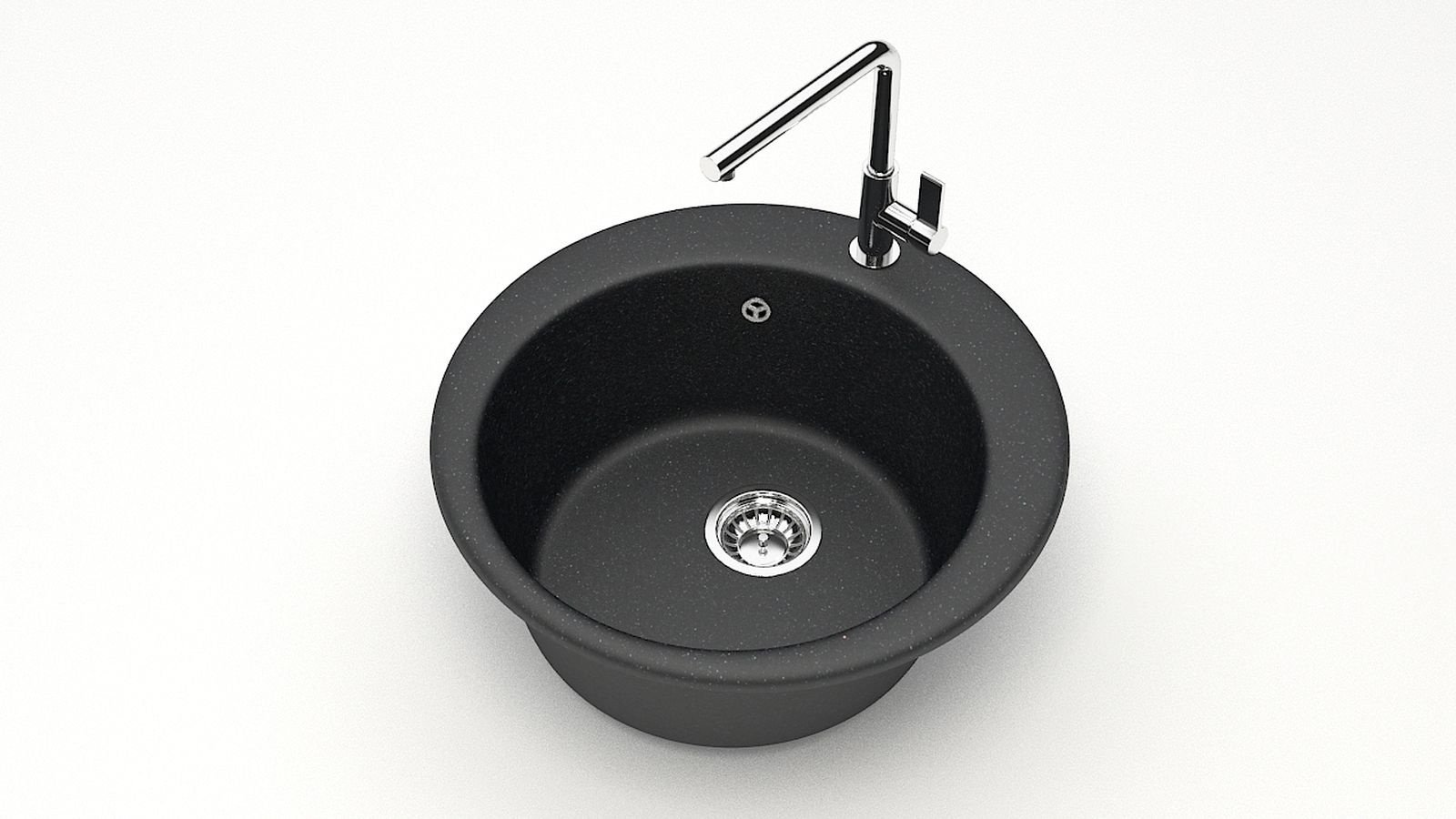 Кухонная мойка Maxstone врезная T003Q004 36.1x19.1 см черный