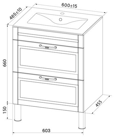 Тумба с раковиной Iddis OXF60L0i95K 60x66x45.5см синий купить,NaN