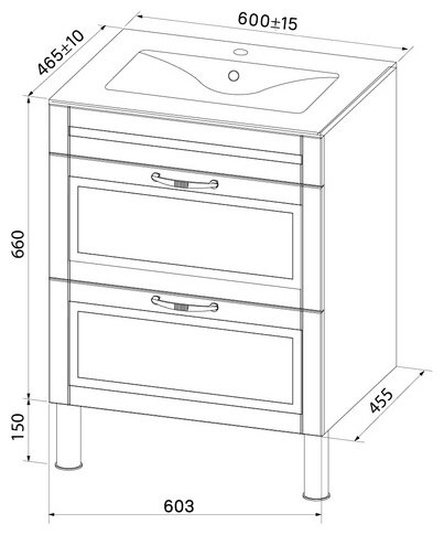 Тумба с раковиной Iddis OXF60L0i95K 60x66x45.5см синий купить,NaN