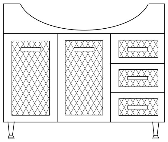 Тумба с раковиной Lindis Максима 75 29375, 75x82x33 см, белый