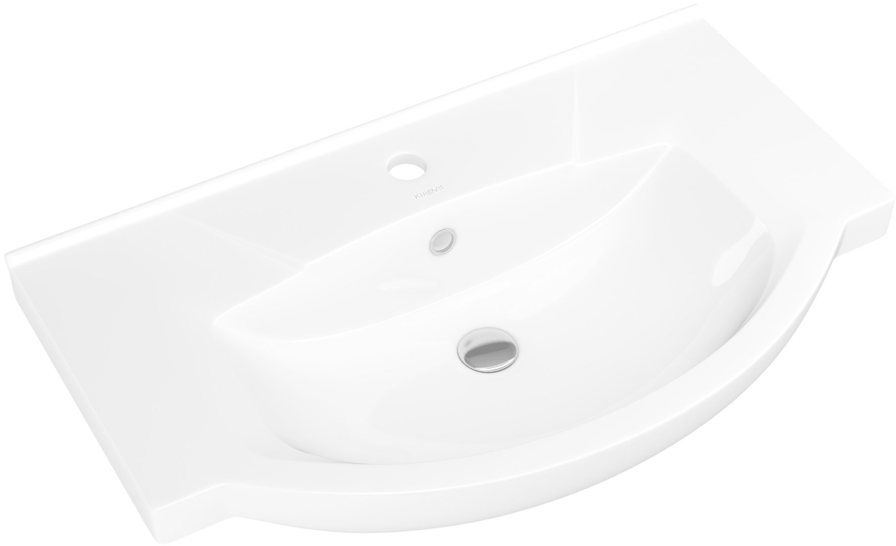 Тумба с раковиной Lindis Максима 75 29375, 75x82x33 см, белый