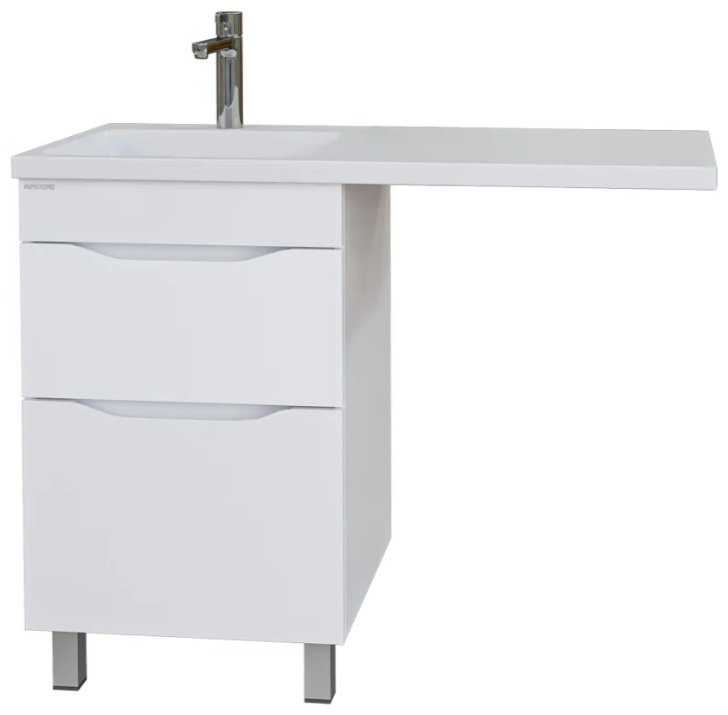 Тумба с раковиной Grossman ВИЛАР, 57x86x48 см, белый