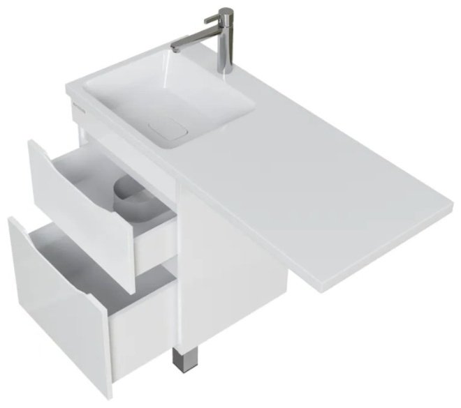 Тумба с раковиной Grossman ВИЛАР, 57x86x48 см, белый